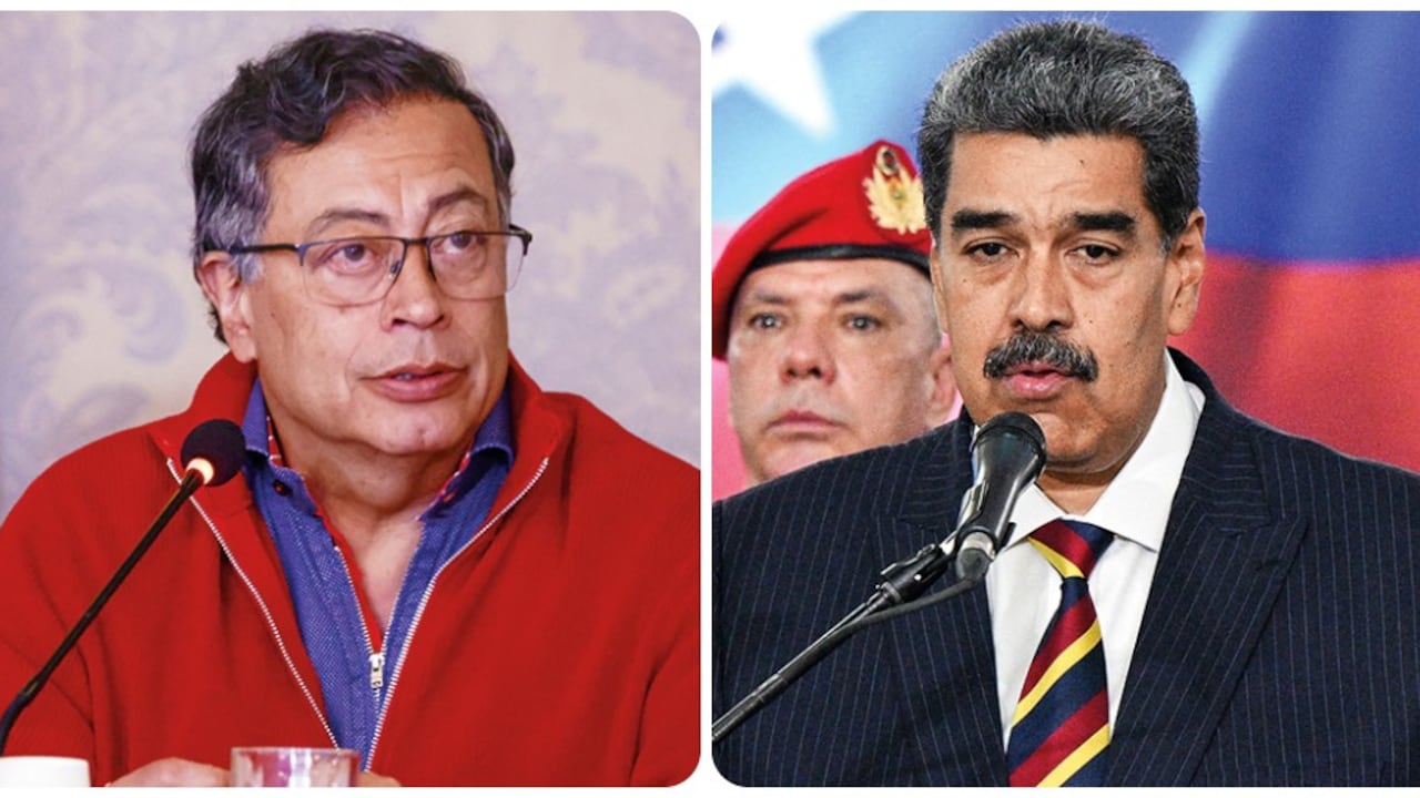 Gustavo Petro y Nicolás Maduro.