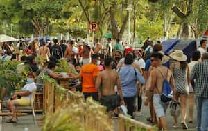 El Rodadero Santa Marta playa cuarenta 8 enero de 2021