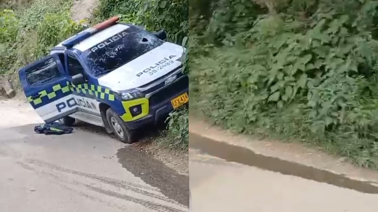Atentado a patrulla de la Policía Nacional