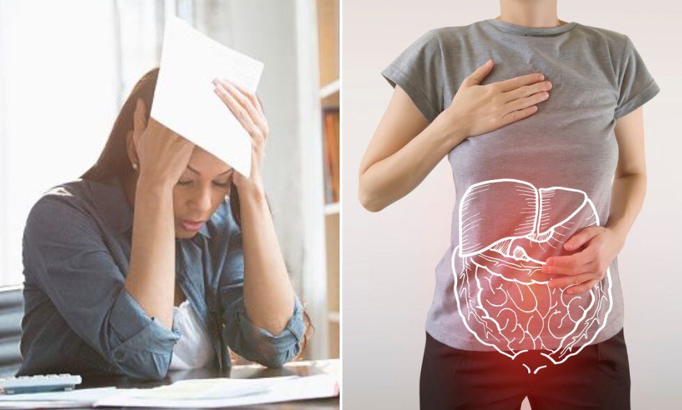 El estrés y la mala digestión pueden ir de la mano.
