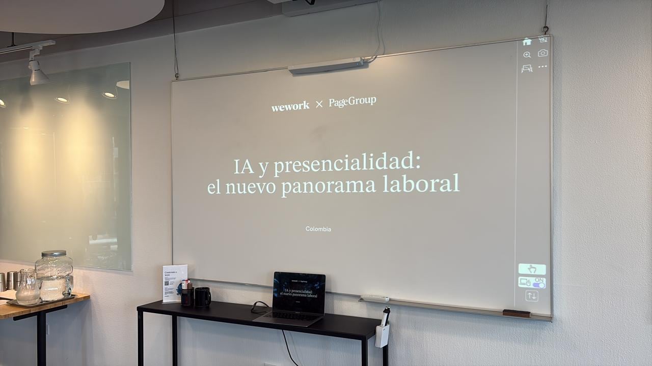 Estudio de Wework y PageGroup sobre como la inteligencia artificial afecta el panorama laboral.