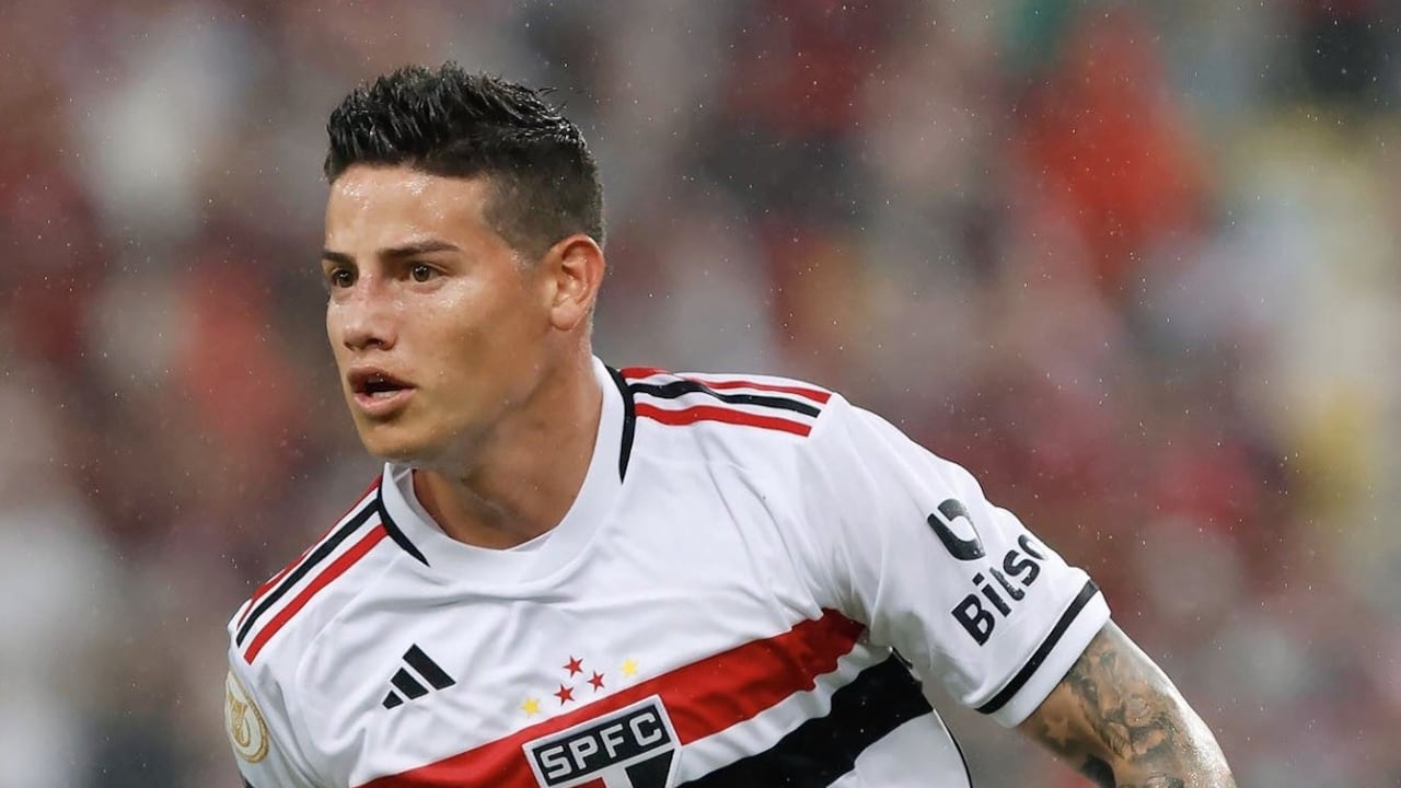 James Rodríguez lleva menos de seis meses en Sao Paulo.