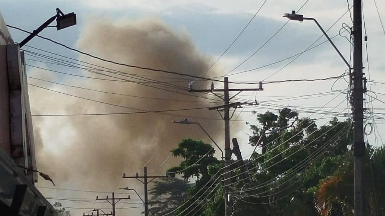 Las cargas explosivas fueron detonadas por las Fuerzas Militares.
