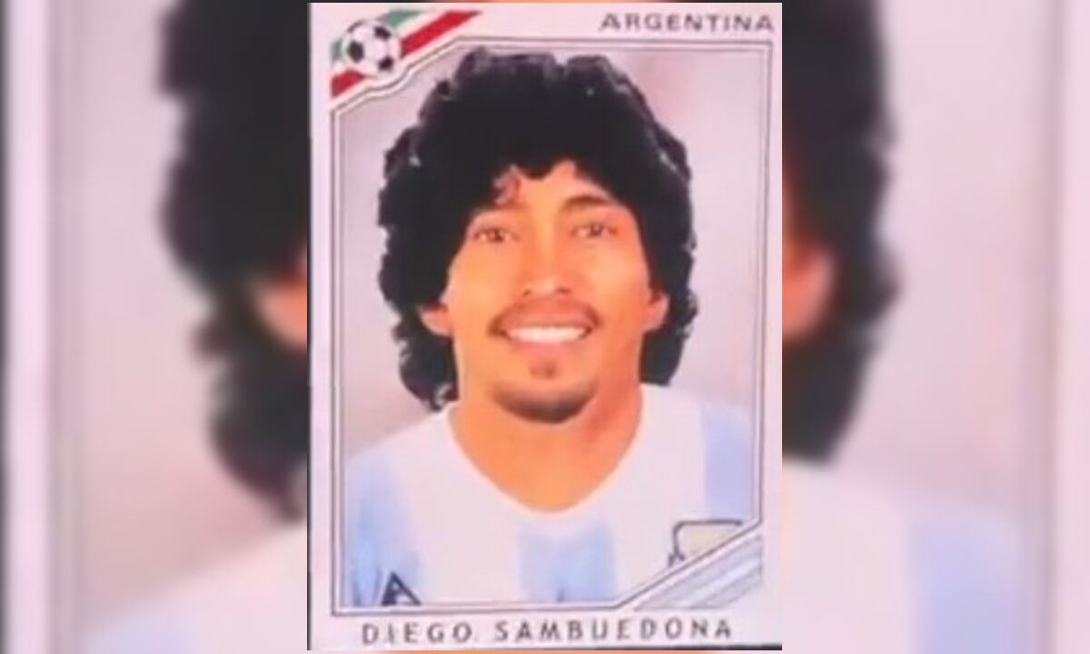 Comparación Fabián Sambueza y Diego Maradona. Foto: Captura de pantalla