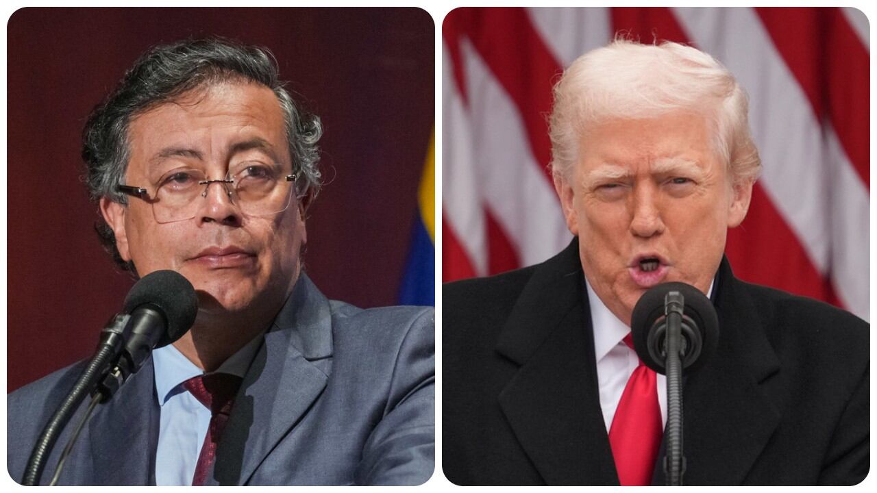 Gustavo Petro y Donald Trump