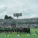 El equipo abrió las puertas del estadio para que sus hinchas les dieran su apoyo a horas del juego con Millonarios