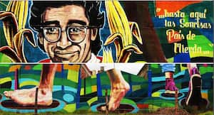 Carolina Medina, Homenajes populares. Mural de los pintores urbanos Bicromo, homenaje a Jaime Garzón.