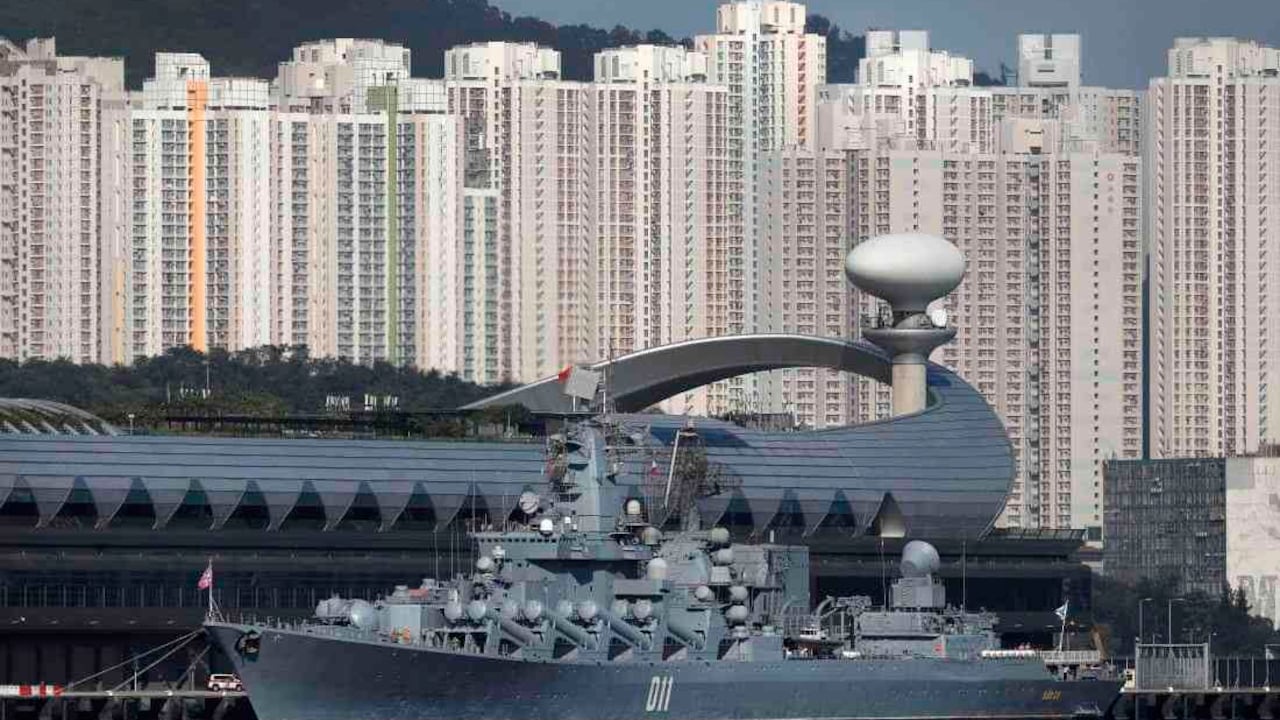 El buque insignia de la flota rusa se hundió en el Mar Negro (Foto AP / Vincent Yu)