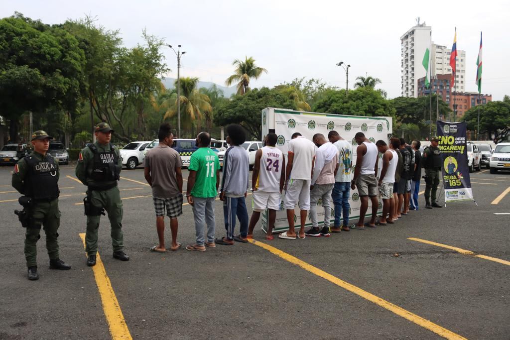 Estos son los 13 integrantes de Los V3 que fueron capturados por las autoridades en el oriente de la ciudad.