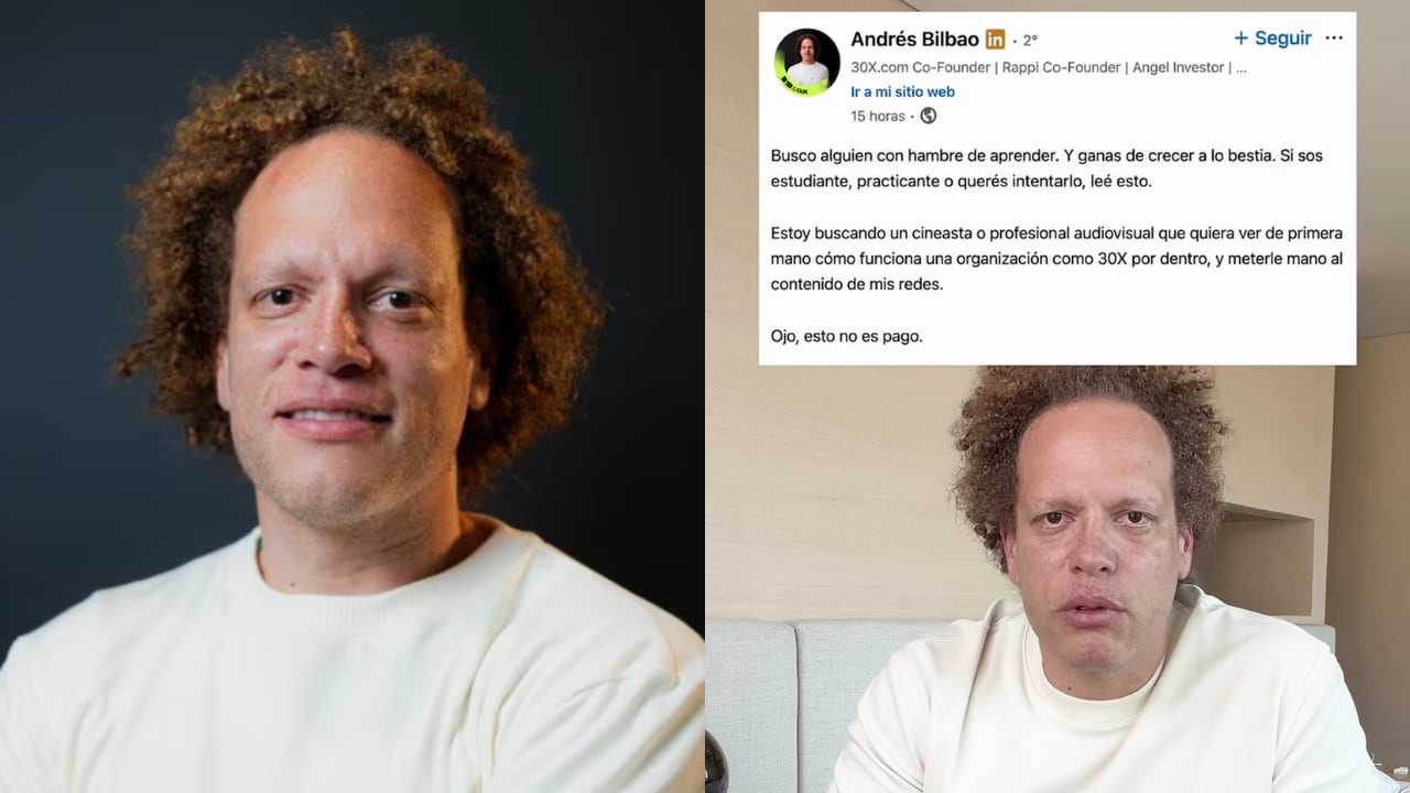 Andrés Bilbao, cofundador de Rappi, rompió el silencio tras polémica en LinkedIn.