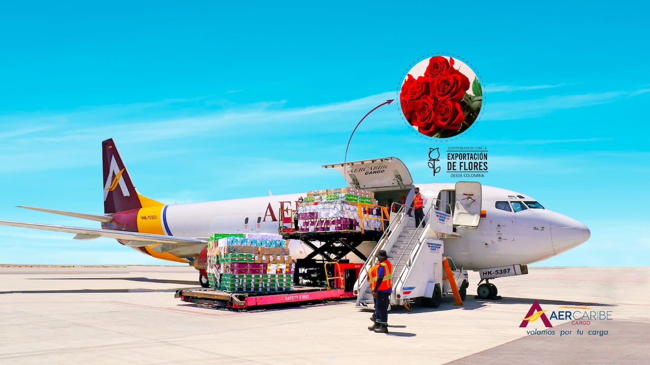 El top de los productos que Aercaribe transporta para Estados Unidos, Europa y Asia consiste en flores, frutas y textiles.