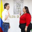 Daniel Quintero y Milena Lopera, exsecretaria de Salud.