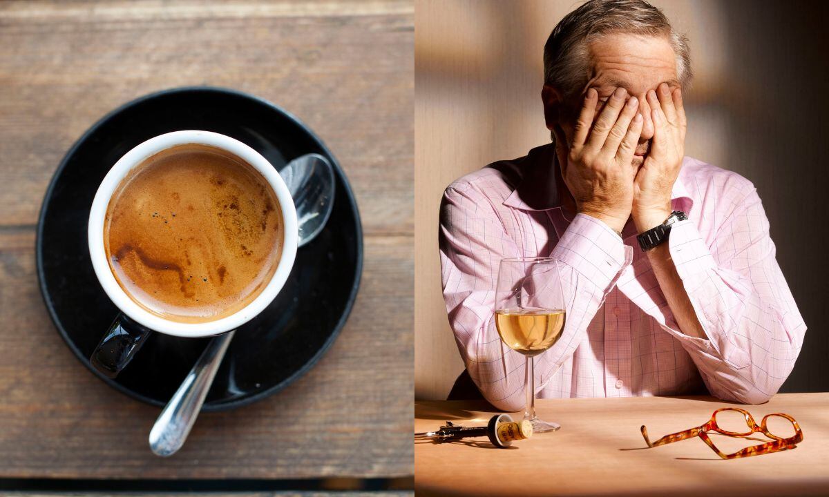 Lo que pasa al mezclar café con licor.