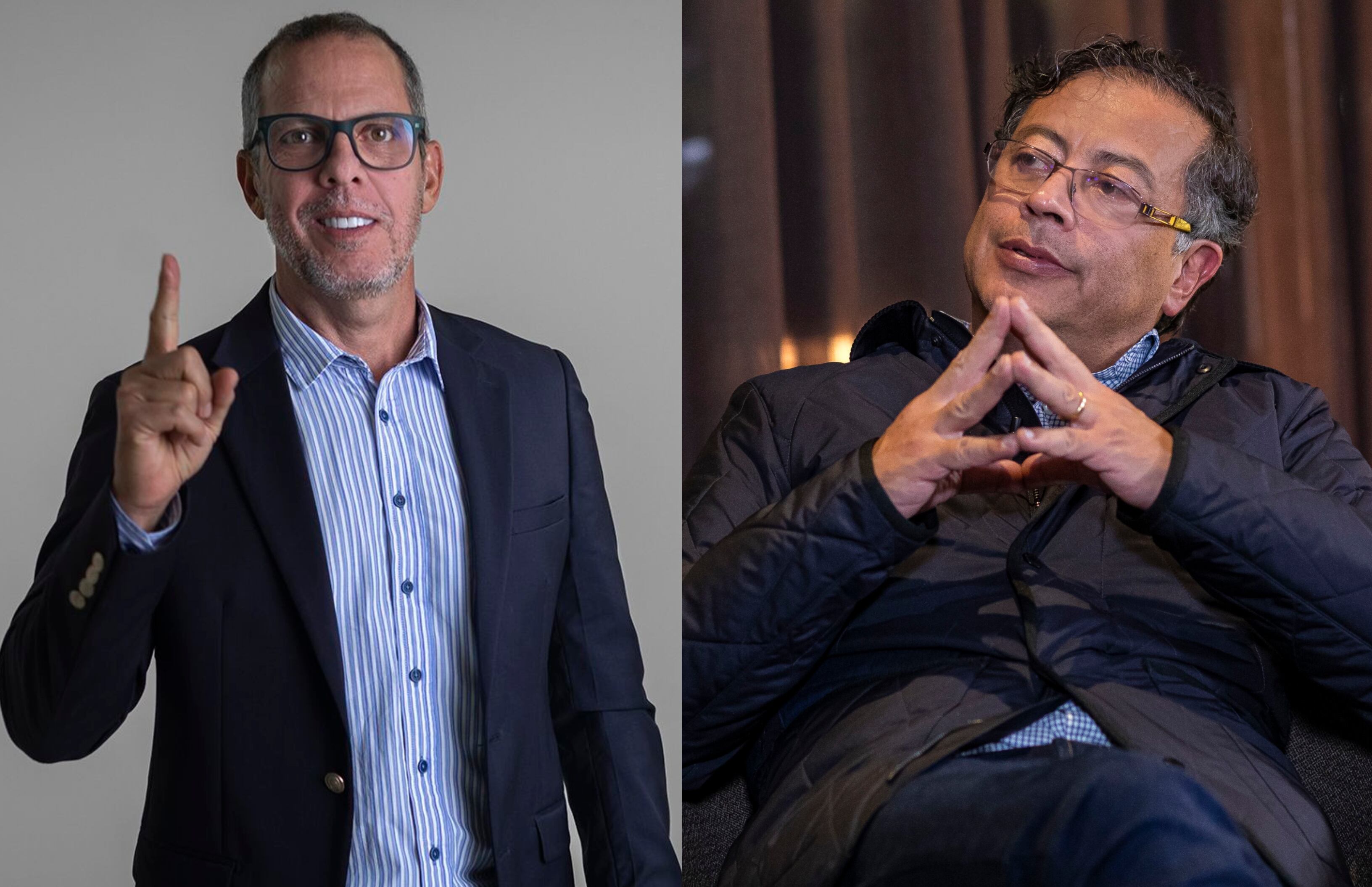 Alfredo Saade y el presidente Gustavo Petro.