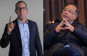 Alfredo Saade y el presidente Gustavo Petro.