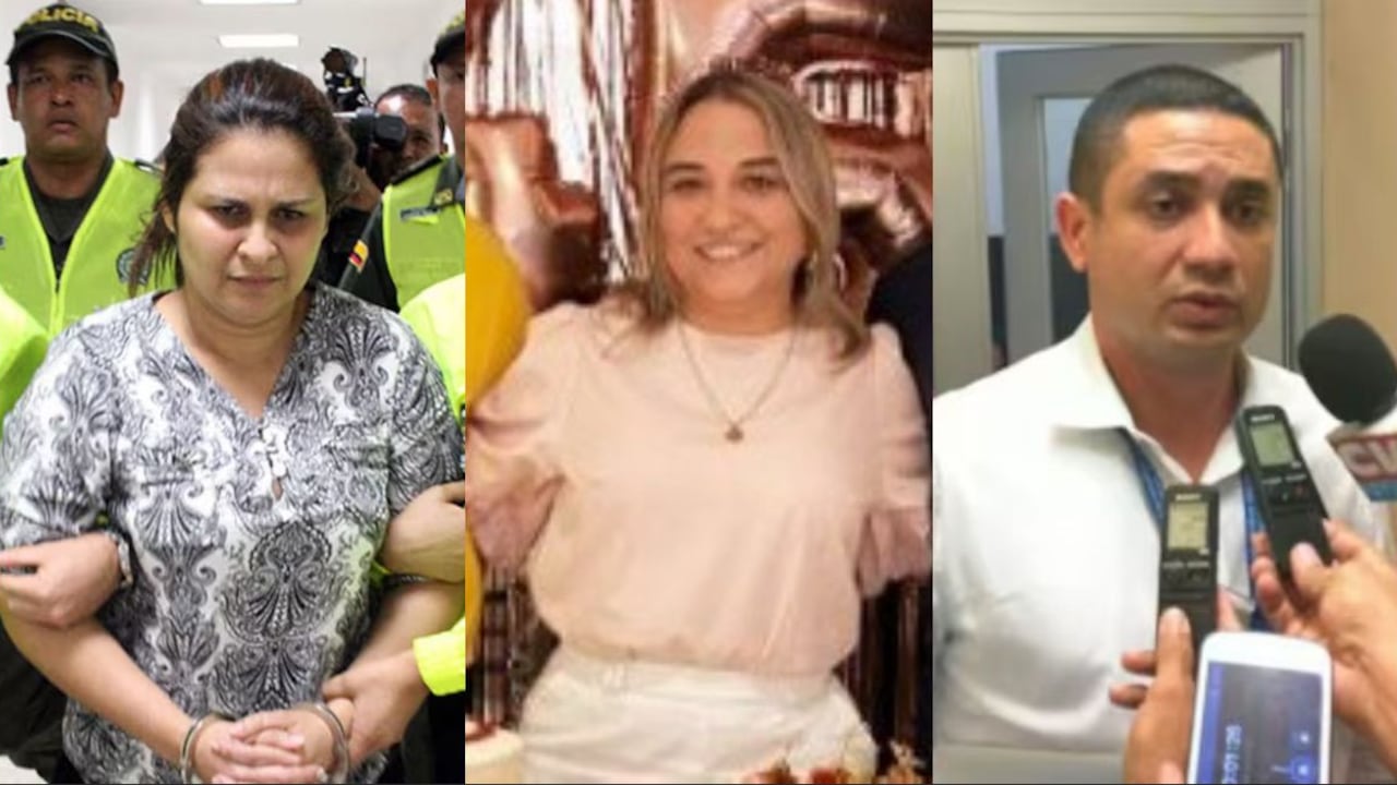 Dayana Jassir, condenada por homicidio, Beatriz Arteta Agudelo, juez investigada, y Eduardo Pinto, médico asesinado.