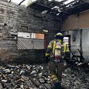 Ocho unidades del Cuerpo Oficial de Bomberos Medellín atendieron incendio estructural en el Centro Pastoral Santo Sepulcro.
