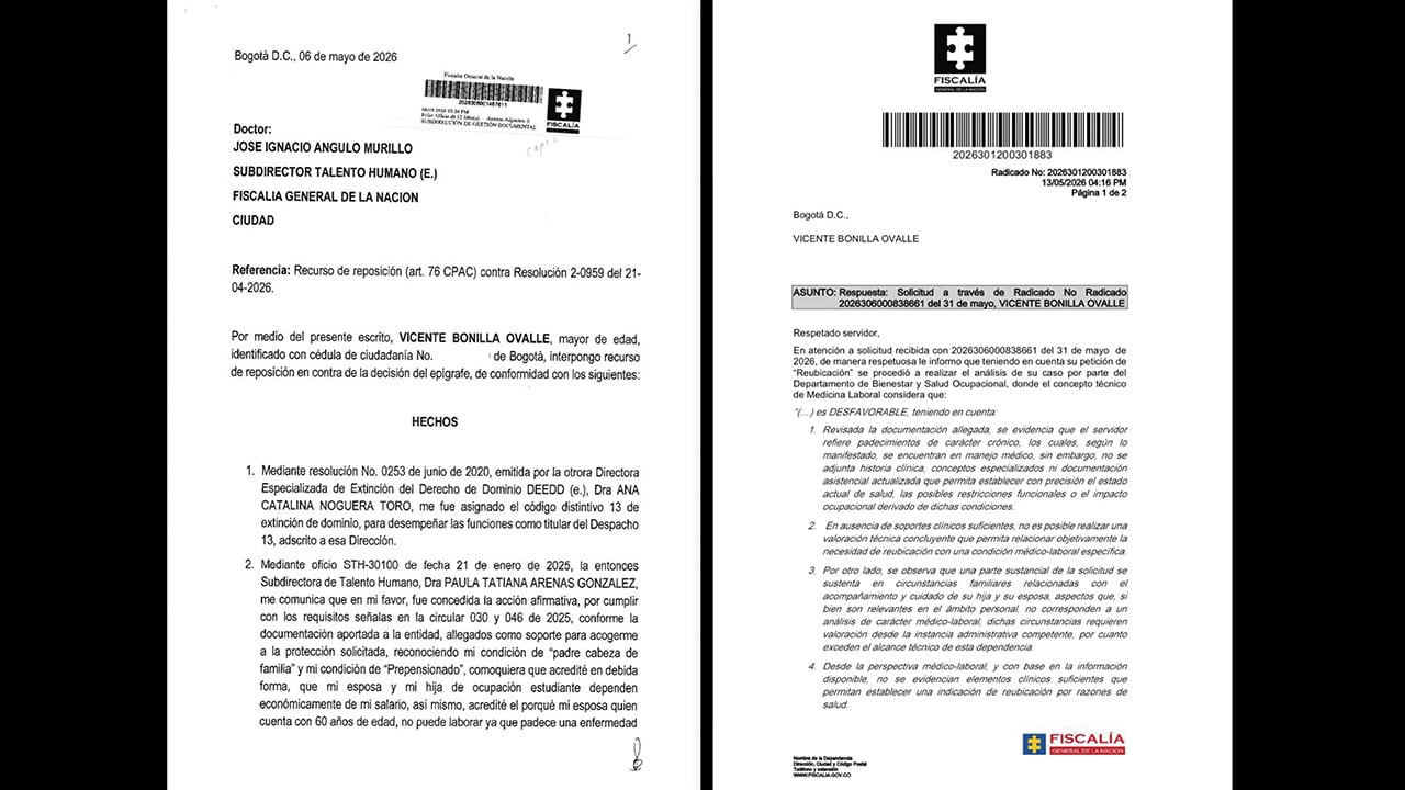 Medidas de traslado de la Fiscalía hacia Bonilla.