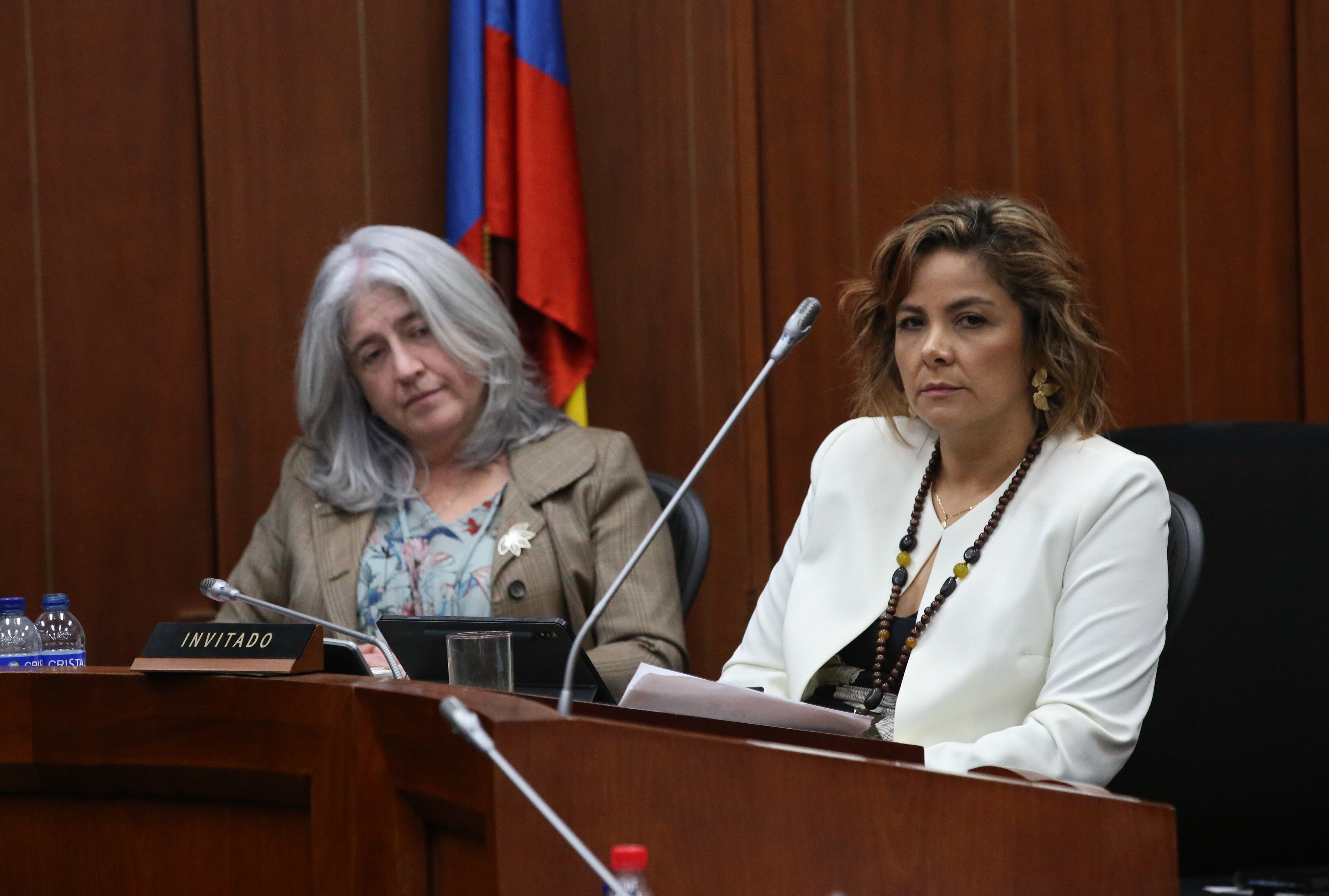 Ministra de Ambiente y Desarrollo Sostenible  Susana Muhamad 
Ministra de Agricultura Jhenifer Mojica Flórez
Ministra de  Vivienda Catalina Velasco 
Debate de control político sobre la situación en La Mojana convocado por la Comisión Sexta del Senado
Bogota mayo 21 del 2024
Foto Guillermo Torres Reina / Semana