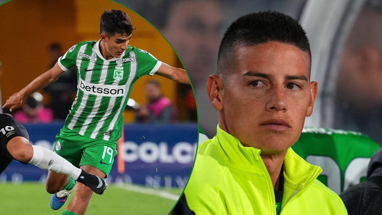 El consejo de James Rodríguez (der.) a Juan Manuel Rengifo (izq.).
