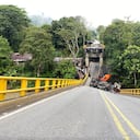 Las autoridades están evaluando los daños en el puente El Alambrado.