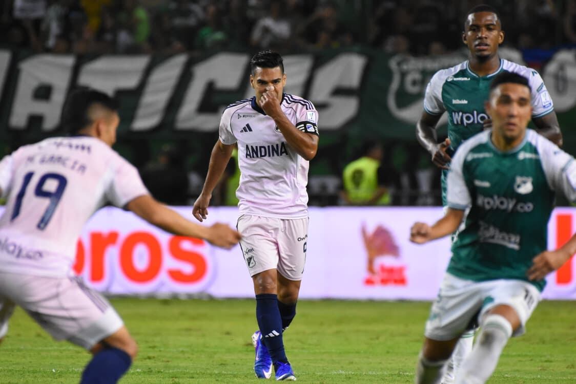 Radamel Falcao ingresó en la parte final del encuentro.
