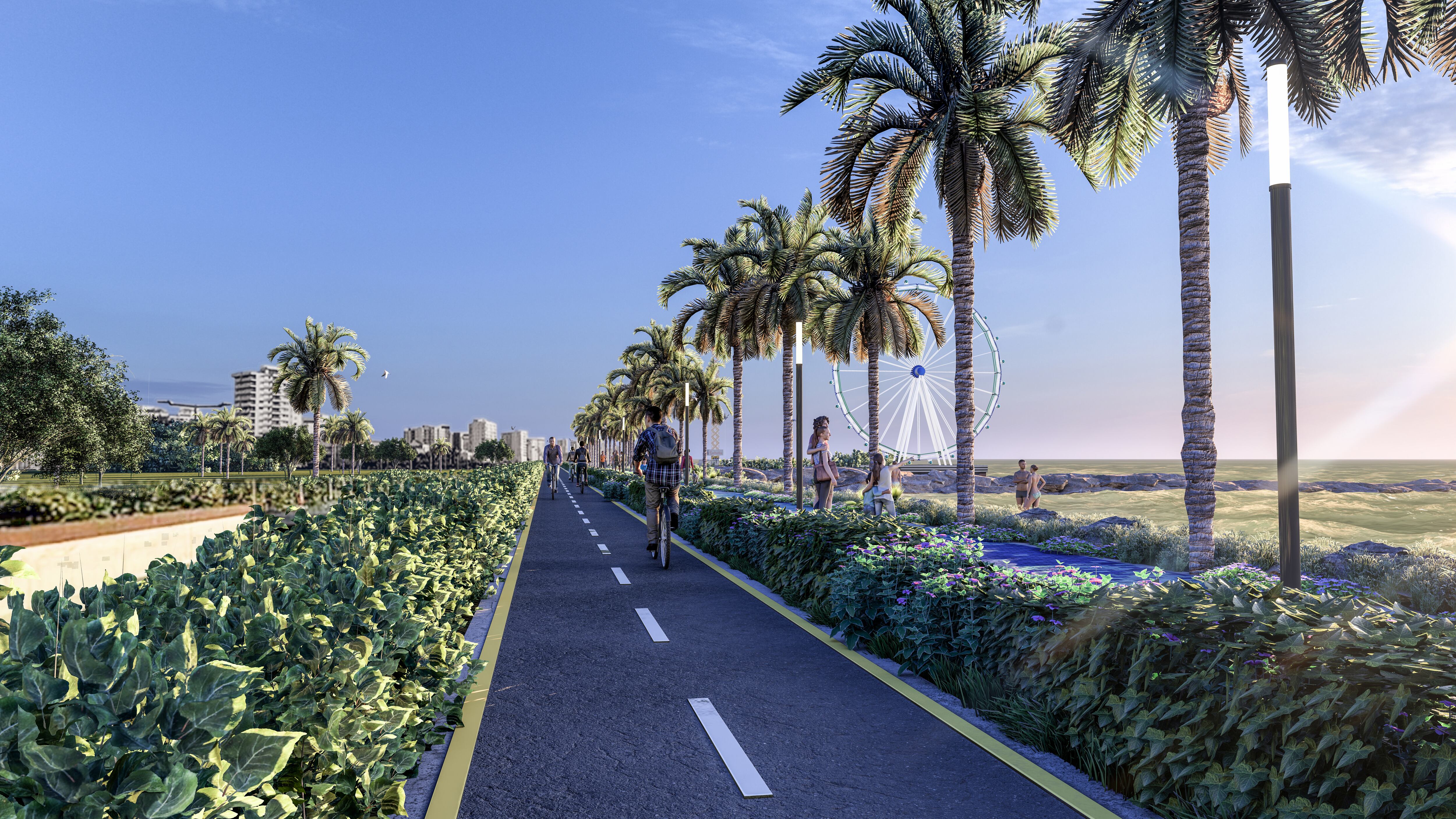 Una de las zonas peatonales.