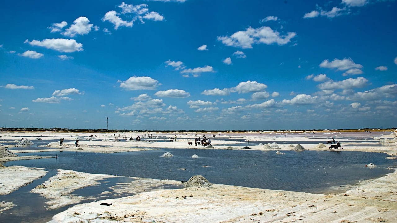 4.200 hectáreas de pilones de sal y pozos de agua conforman Salinas de Manaure.