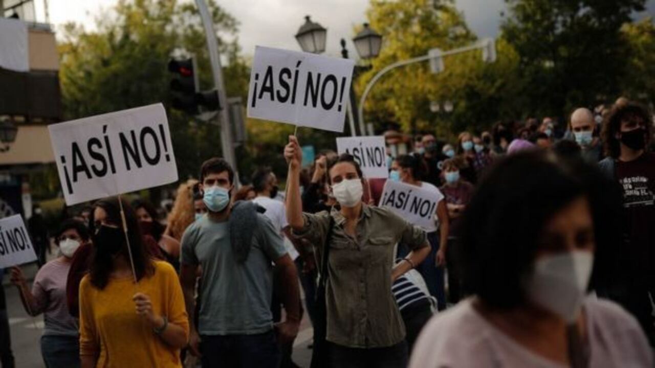 El alcalde de Madrid dijo que las protestas son "irresponsables".