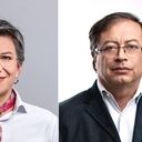 Claudia López y Gustavo Petro