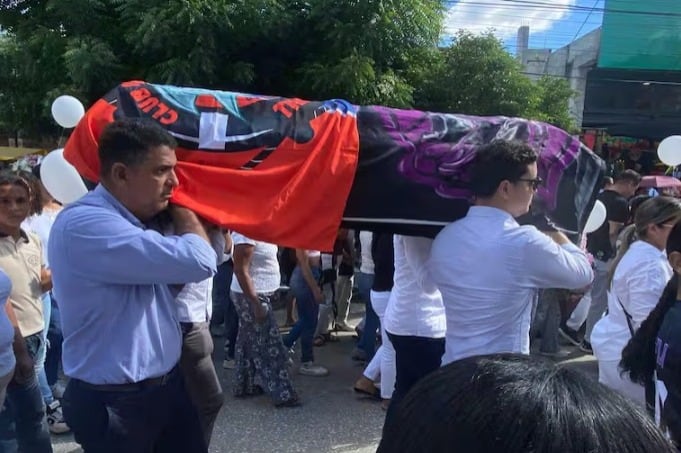 Sepelio de niña de 11 años asesinada en Baranoa, Atlántico.