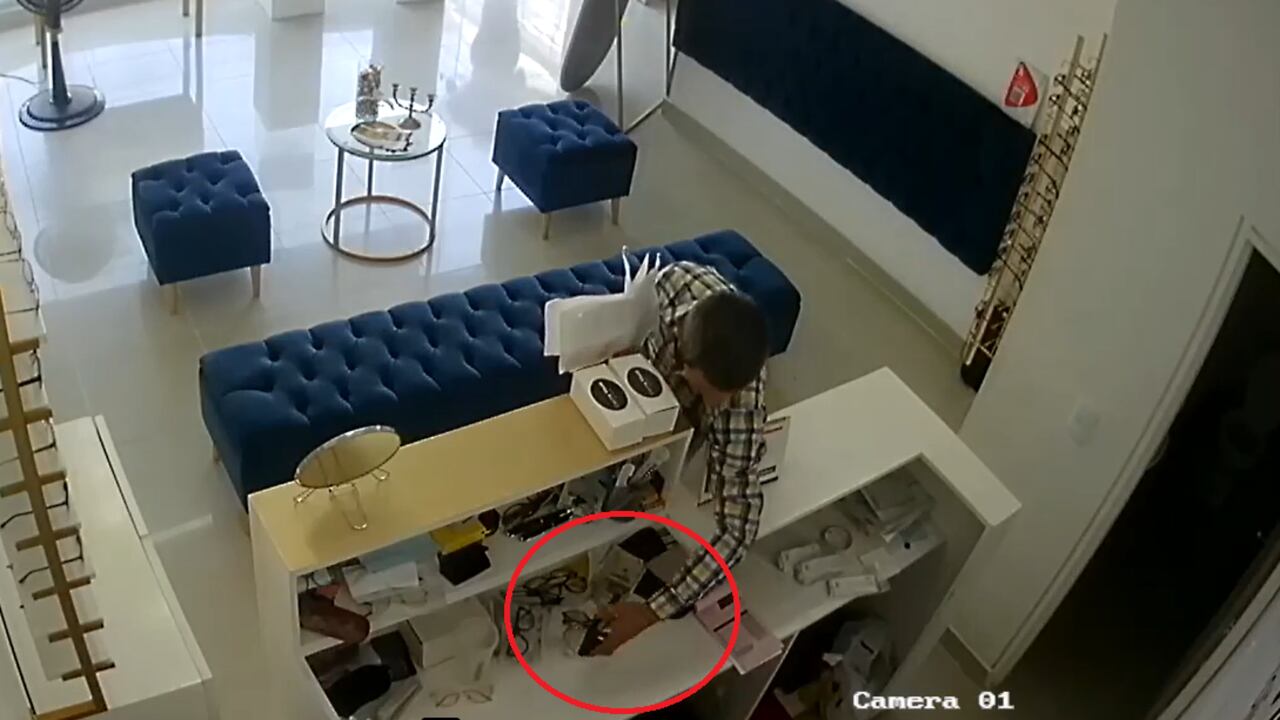 El accionar delictivo de esta persona estpa registrado en varios videos
