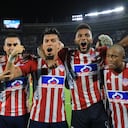 Miguel Borja comparte el ataque en Junior con Fernando Uribe