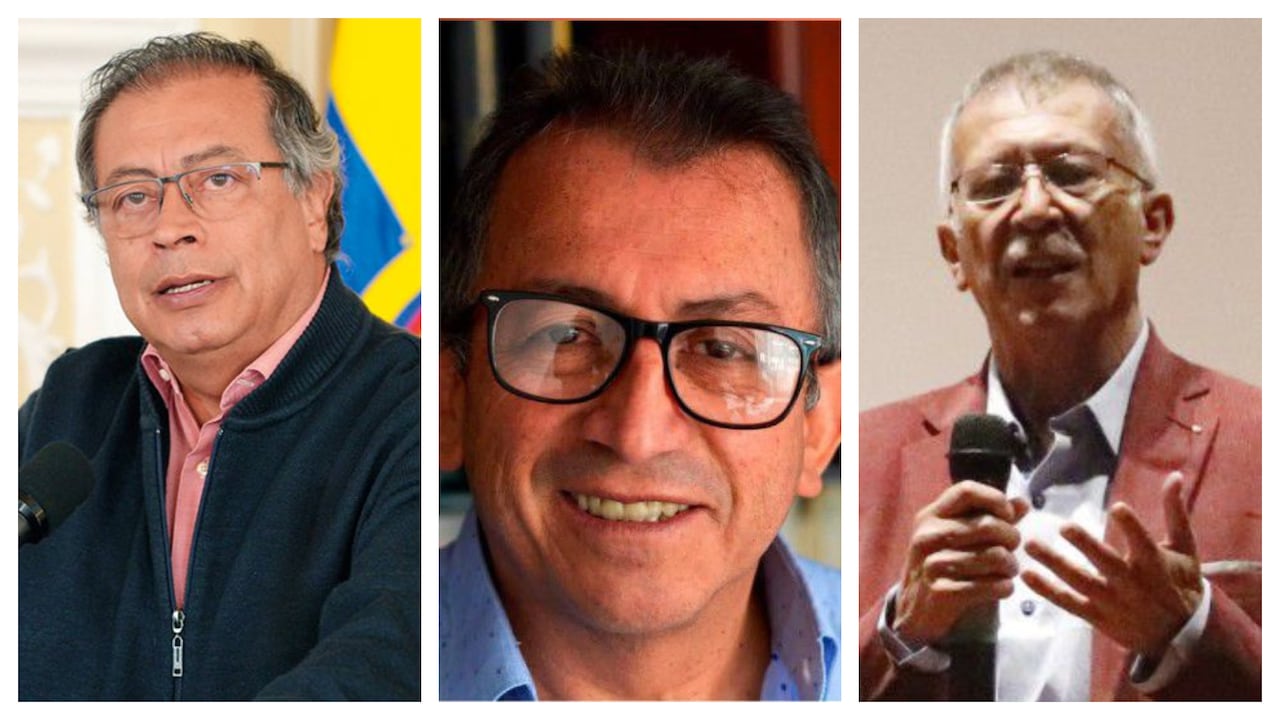 Gustavo Petro, Daniel Ernesto Prado y Fabio Mariño.