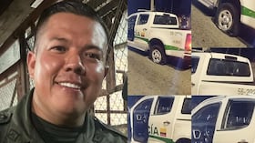 Subintendente Luis Jesús Sarmiento Nardes, asesinado y patrulla de la Policía atacada con disparos de fusil en Cúcuta.