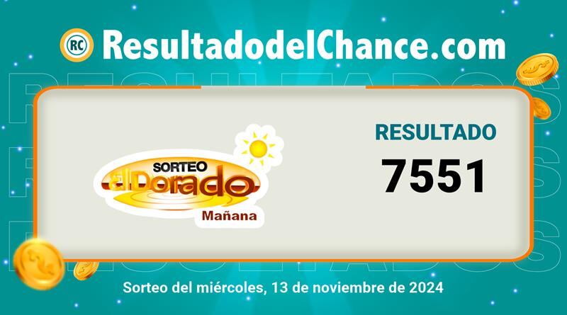 Resultados del sorteo 4968 de la Lotería El Dorado Mañana.