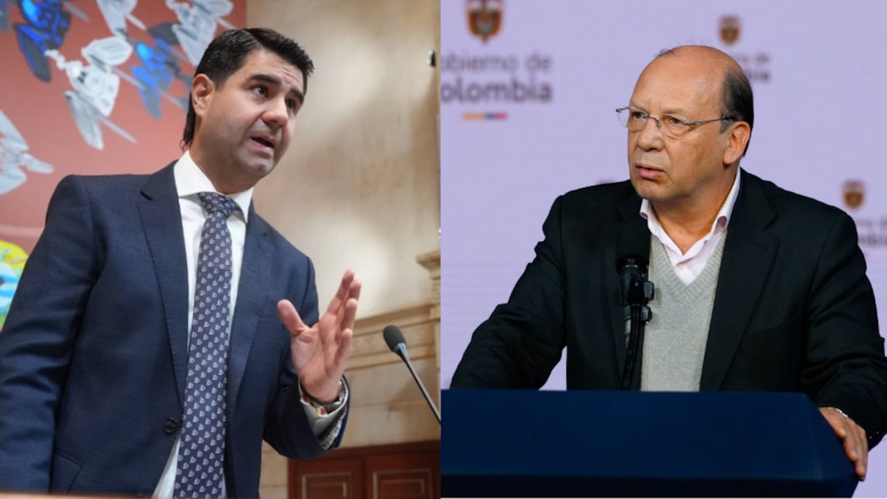 Simón Molina, representante a la Cámara, y Germán Ávila, exministro de Hacienda.