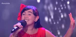 Majo, participante de la Voz Kids