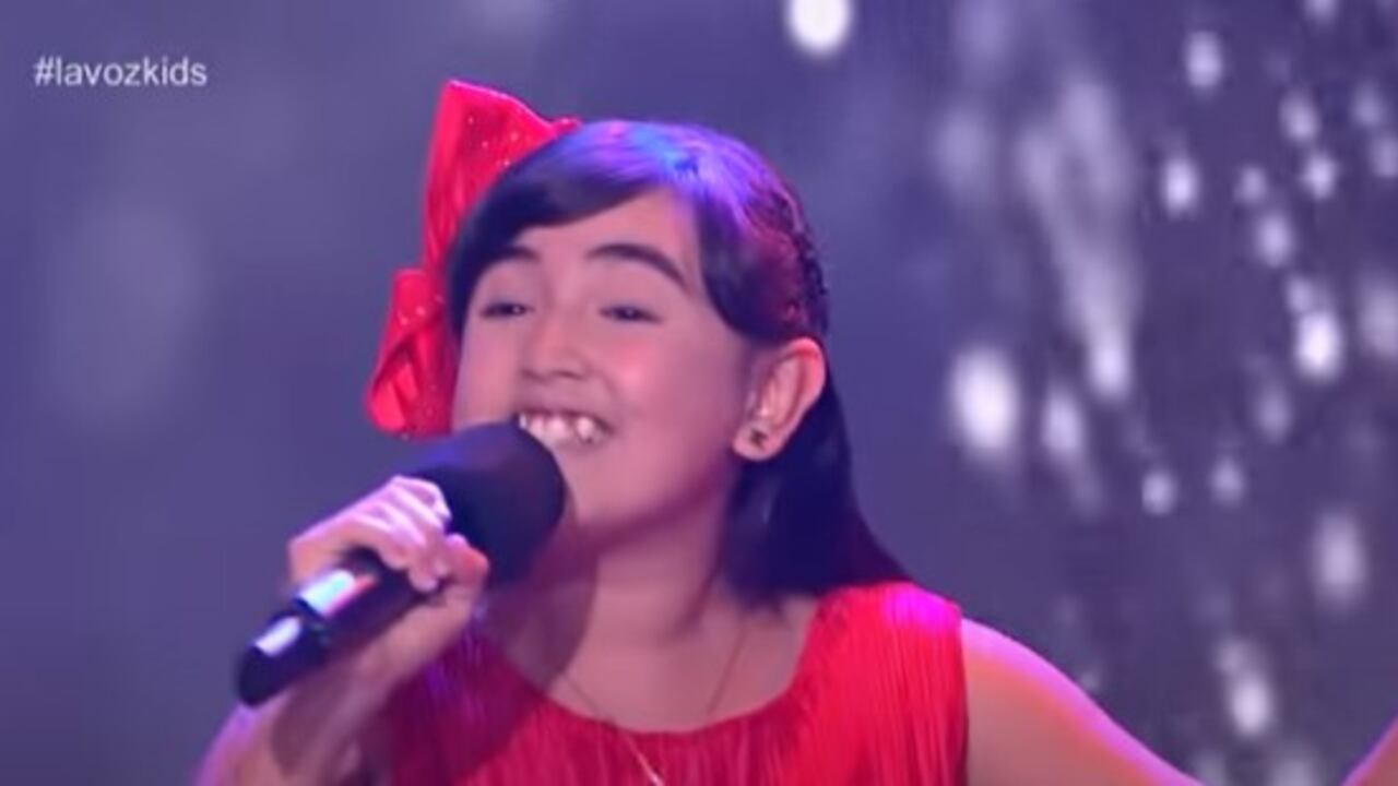 Majo, participante de la Voz Kids