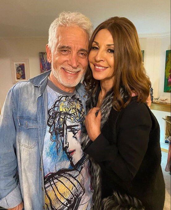 Amparo Grisales y su ex pareja sentimental Germán Tessarolo.