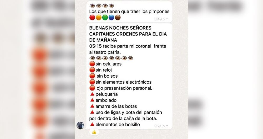 A los asistentes les dijeron que debían llegar al sitio sin celulares, relojes ni elementos electrónicos. 