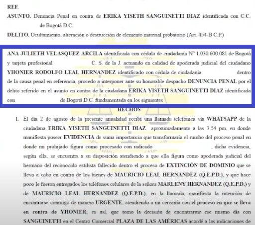 Denuncian a abogada por ocultar video de las últimas horas de vida de Mauricio Leal.