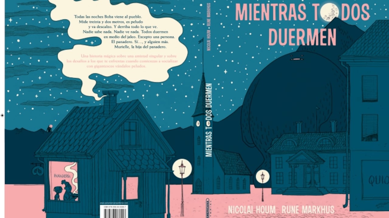 Portada del libro "Mientras todos duermen" de Nicolai Houm (escritor) y Rune Markhus (ilustrador). Cortesía de Editorial Panamericana.