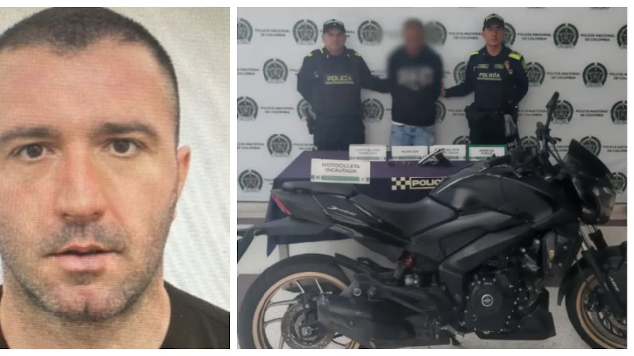 Artur Tushi, asesinado en Medellín, y Álvaro José Cabrera Azocar, detenido por el crimen.