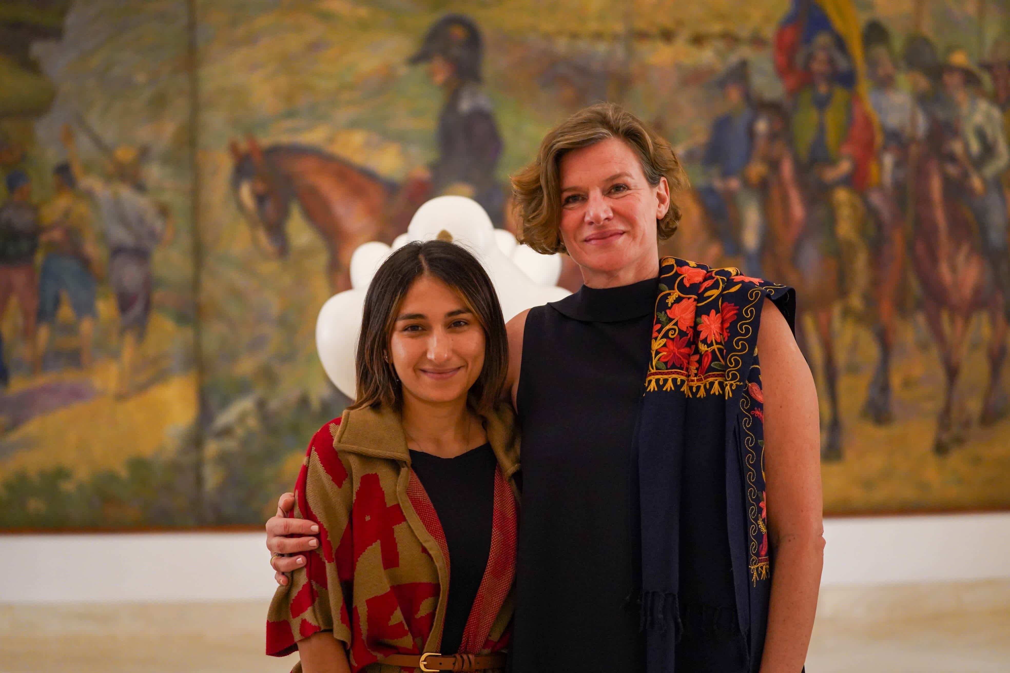 Laura Sarabia con Mariana Mazzucato