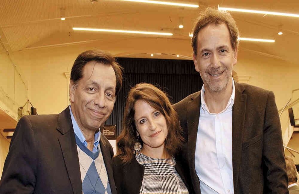Héctor Riveros, Sylvie Duchamp y Camilo Granada.