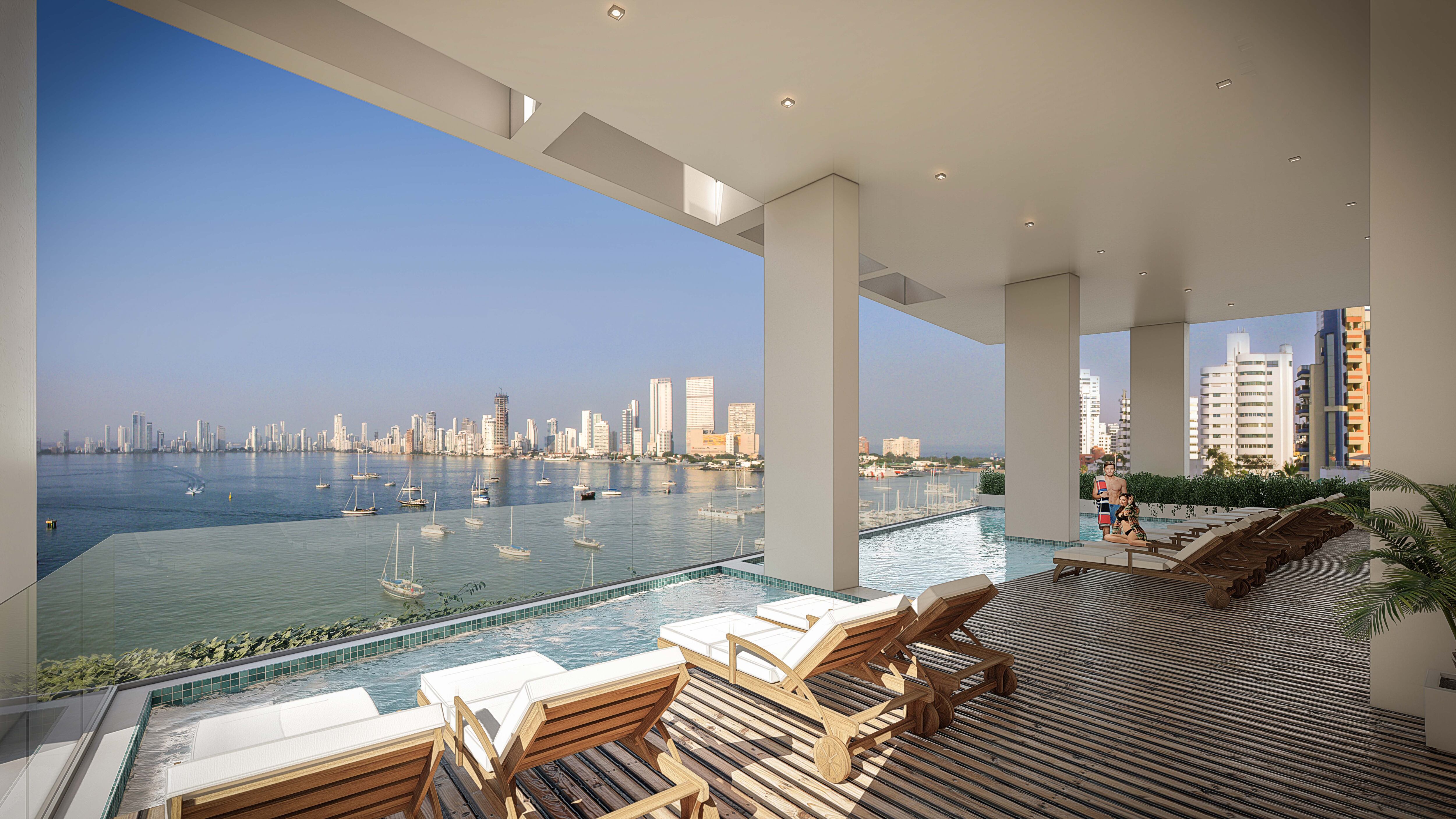Crystal Bay Tower, una vida de lujo frente a la Bahía de Cartagena