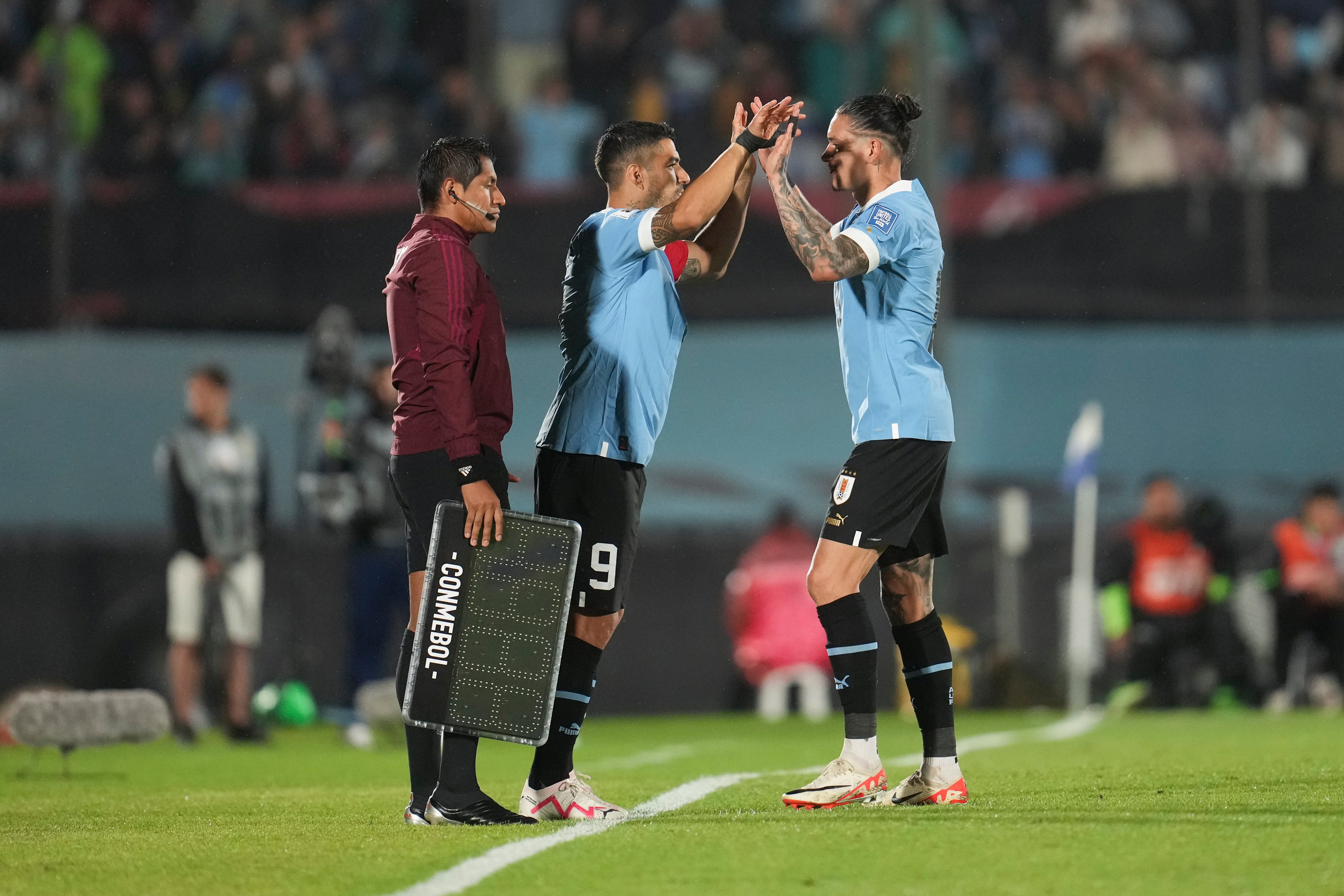 Un minuto después de marcar su segundo gol ante la Verde y su quinto en la eliminatoria.