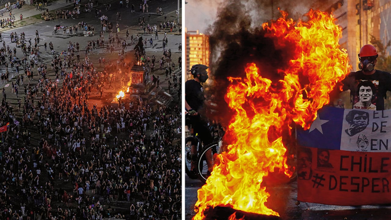Chile inició sus jornadas de marchas y tensión social por el aumento en el precio del pasaje del metro.