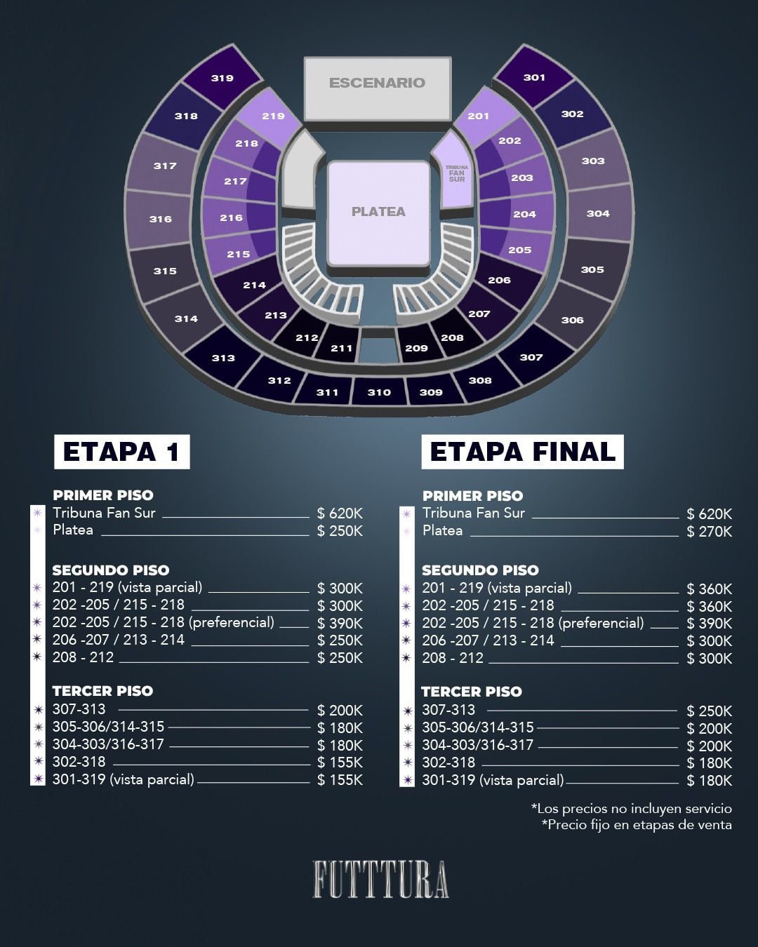 Precios de la boletería para el concierto de Tini en Bogotá